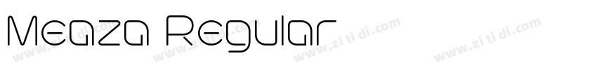 Meaza Regular字体转换